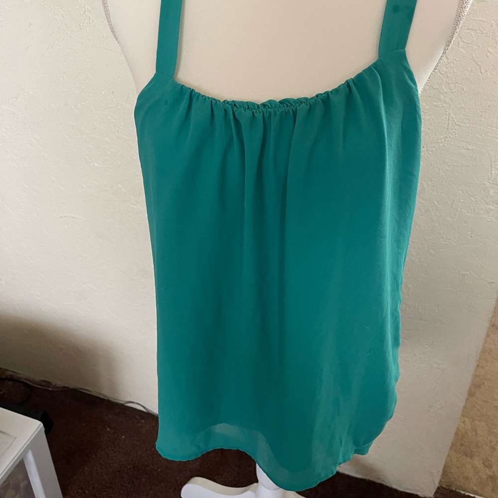Teal blouse